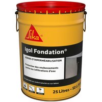 Foundation Abdichtung und Schutzbeschichtung Sika Igol Foundation - Schwarz - 25kg - Noir von SIKA