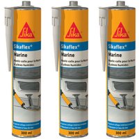 Mastixkleber 3er-Set flex Marine - Schwarz - 300ml - Sika von SIKA