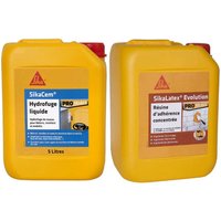 Sika - Mauerwerk-Paket - Flüssiges Massenhydrophobierungsmittel Cem 5L - Haftharz Latex evolution 5L von SIKA