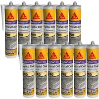 SIKA Sikaflex-142 Crystal clear Kittkleber 12er-Set - Transparent - 290 ml - Transparent von SIKA