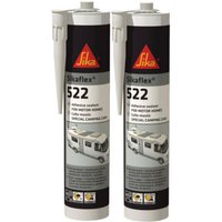 SIKA Sikaflex 522 Caravan - Weiß - 300ml - 2er-Set SIKA Spachtelkleber von SIKA