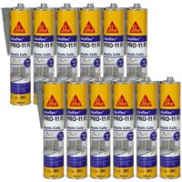 Set mit 12 Klebedichtmassen SIKA Sikaflex PRO 11 FC Purform - Betongrau - 300ml - gris béton von SIKA