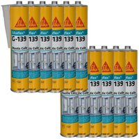 Sika - 12er-Set flex g 139 schnellhärtende Klebemasse - Weiß - 300ml - Blanc von SIKA