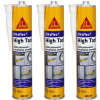 Sika - 3er-Set schnellhärtende Klebemasse flex High Tack - Weiß - 300ml - Blanc von SIKA