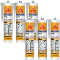 Sika - Los von 6 elastischen Silikondichtstoffen seal-162 Verglasung - Transluzent - 300ml - Translucide von SIKA