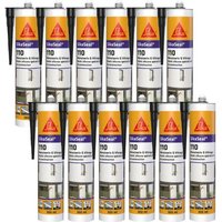 Sika - Set von 12 Silikon-Dichtstoffen Seal 110 Schreinerei & Verglasung - Schwarz - 300ml Sika - Set von 12 Silikon-Dichtstoffen Seal 110 Schreinerei & Verglasung - Schwarz - 300ml von SIKA