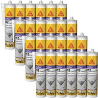 Sika - Set von 24 flex-112 Crystal clear Kittklebstoffen - Transparent - 290ml von SIKA