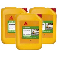 Sika - Set von 3 Abbindeverzögerern für Beton Cem Retarder - 5L - Jaune von SIKA