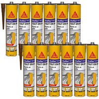 Sika - flex 11 fc Purform Mehrzweck-Klebedichtmasse - Braun - 300 ml - 12er-Set von SIKA