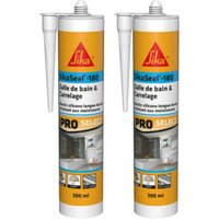 Sika - seal-180 Silikon-Dichtmasse für Bad & Fliesen - Weiß - 300ml - Blanc von SIKA