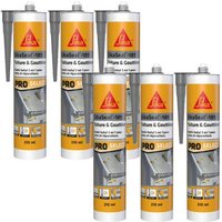 Sika - seal-189 Dach & Rinne Butylkitt 6er-Set - Grau - 310ml - Gris von SIKA