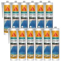 Sika - seal Silikon-Dichtmasse - 163 Pool & Becken - Transparent - 300ml - 12er-Set - Transparent von SIKA