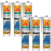 Sika - seal Silikon-Dichtmasse - 163 Pool & Teich - Transparent - 300ml - 6er-Set - Transparent von SIKA