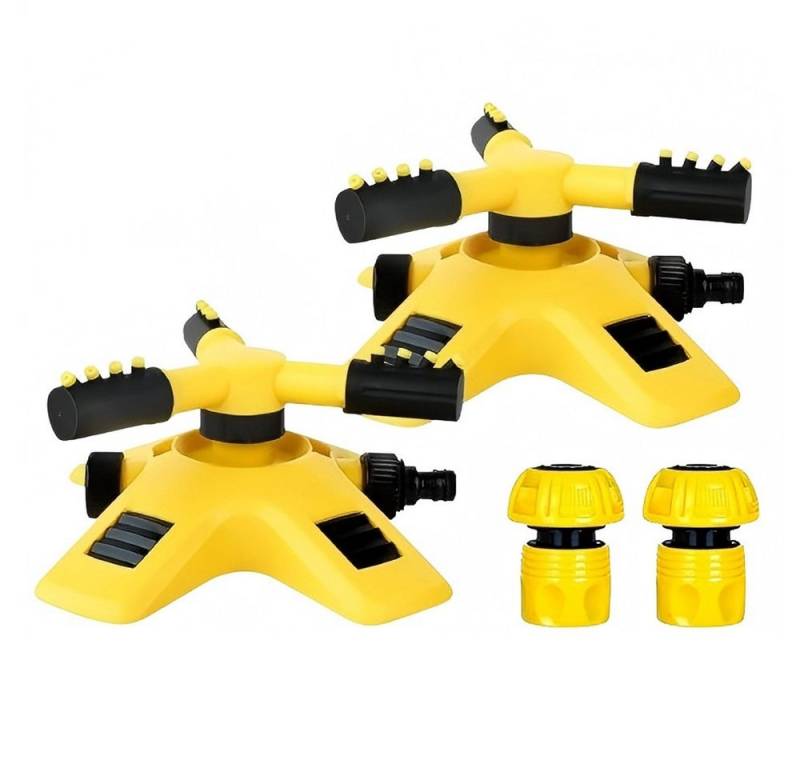 SIKAINI Bewässerungsbrause Automatischer 360° Garten-Sprinkler, (2-St., Robust & Langlebig), Vielseitig einsetzbar Wassersparendes Design von SIKAINI