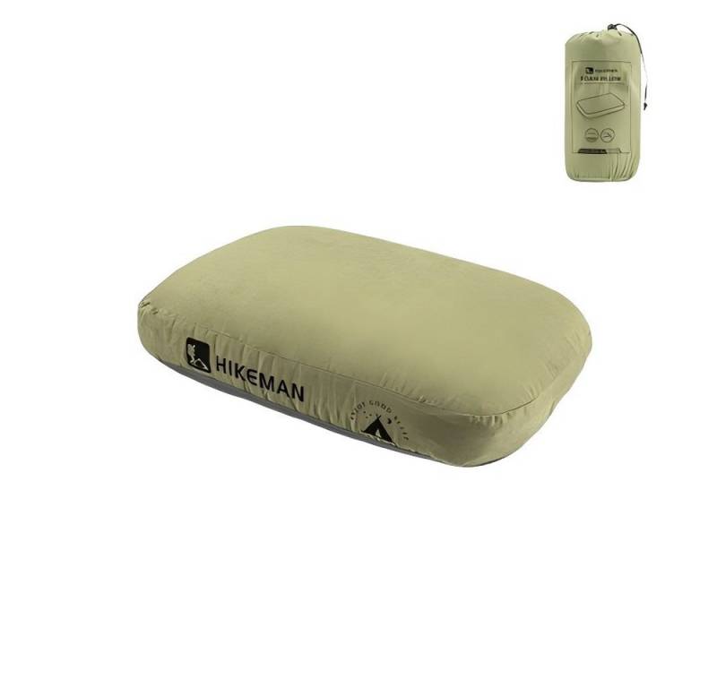 SIKAINI Kopfkissen Camping-Kissen mit Memory-Schaum, Füllung: 100 % Polyester, Kompakt & tragbar Pflegeleicht, Ergonomischer Memory-Schaum Weicher, atmungsaktiver Bezug von SIKAINI