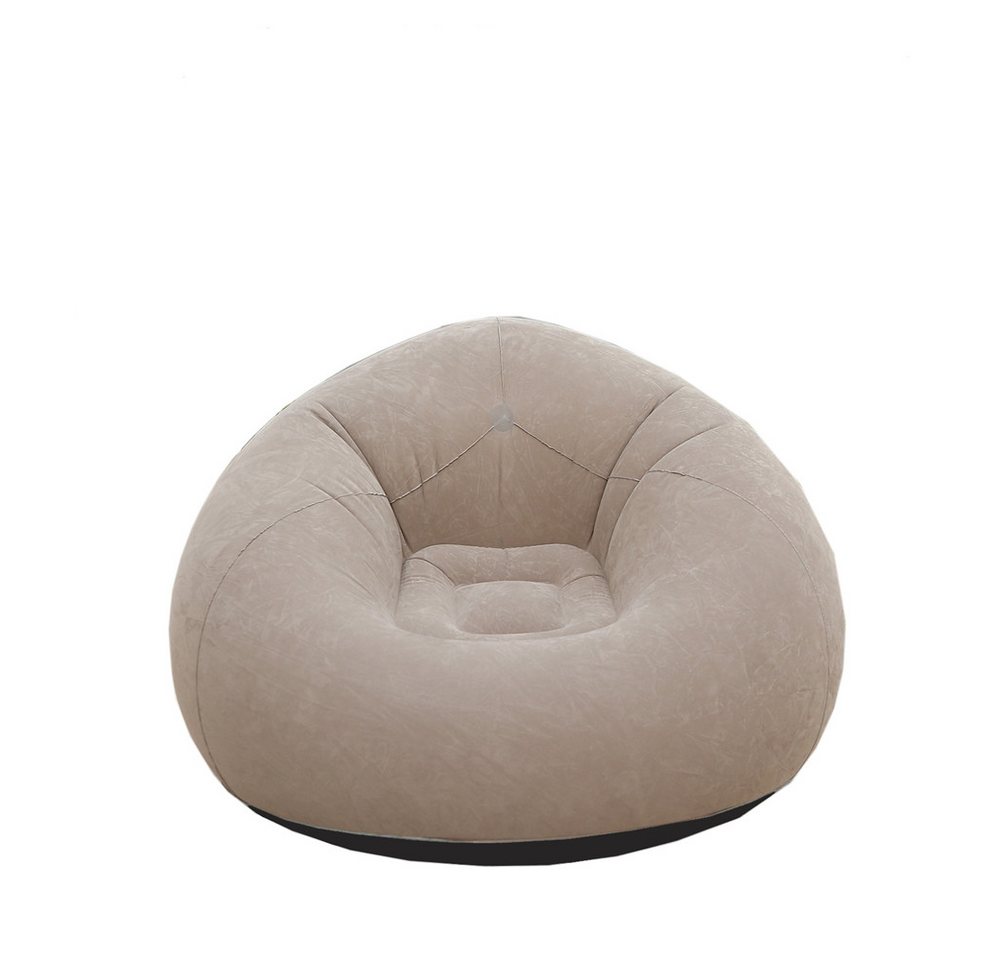 SIKAINI Luftsofa Aufblasbares beflocktes Loungesofa, (Schnell & einfach aufblasbar Robust & wasserdicht), Bequemes & ergonomisches Design Weiche beflockte Oberfläche von SIKAINI