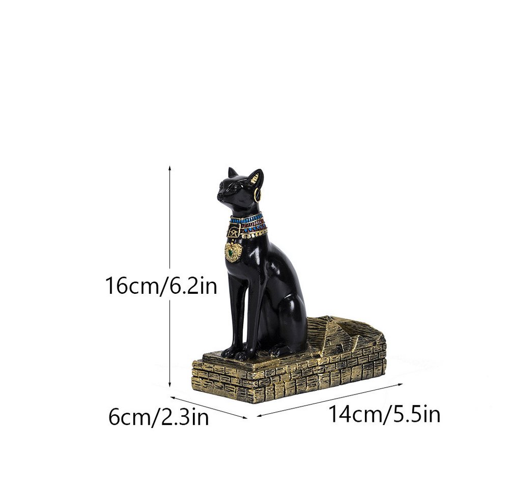 SIKAINI Skulptur (Gesten, Glückskatze, Pferdestatue, Wohnzimmer, Esszimmer, Büro, Laden, Ladendekoration), Hergestellt aus hochwertigem Harzmaterial mit exquisiter Verarbeitung von SIKAINI