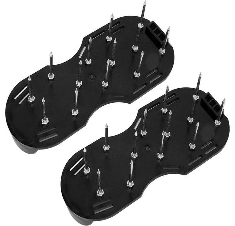 SIKAINI Vertikutierer Verstellbare Belüftungsschuhe mit Metallnägeln, (Universelle Passform Hochwertiges Material), Fördert einen gesunden Rasen Stabile Metallspikes von SIKAINI