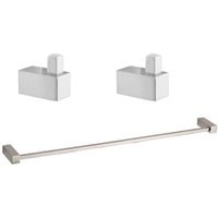 Siko Multi 2er-Set Bad-Klebehaken + Handtuchstange 1 Stange 60 cm, Chrom (ELEMULTI-SET2) von SIKO