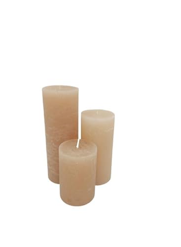SIKOGO, Bayerwald-Sanitärhandel 3er Set - Chic Antique Macon rustikale Stumpenkerze Kerze Antik Altarkerzen 100% Paraffin Lange Brenndauer - Farbe: nude SIKOGO, Bayerwald-Sanitärhandel 3er Set - Chic Antique Macon rustikale Stumpenkerze Kerze Antik Altarkerzen 100% Paraffin Lange Brenndauer - Farbe: nude von SIKOGO, Bayerwald-Sanitärhandel