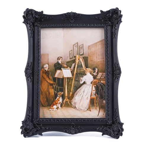 SIKOO Vintage-Bilderrahmen, 12,7 x 17,8 cm, Schwarz von SIKOO