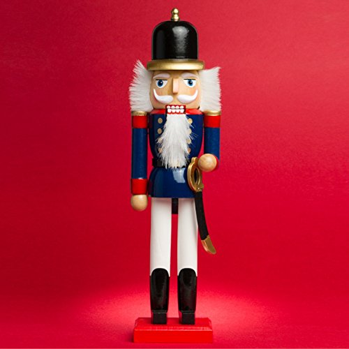 Sikora NK-A Deko Nussknacker Figur aus Holz Verschiedene Motive 2 Größen, Farbe/Modell:A04 blau - Soldat, Größe:Höhe ca. 28 cm Sikora NK-A Deko Nussknacker Figur aus Holz Verschiedene Motive 2 Größen, Farbe/Modell:A04 blau - Soldat, Größe:Höhe ca. 28 cm von SIKORA