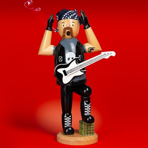 SIKORA Besondere Räuchermännchen Holz Räucherfigur Deko Weihnachtsfigur, Farbe/Modell:Rocker- RM-S02 SIKORA Besondere Räuchermännchen Holz Räucherfigur Deko Weihnachtsfigur, Farbe/Modell:Rocker- RM-S02 von SIKORA