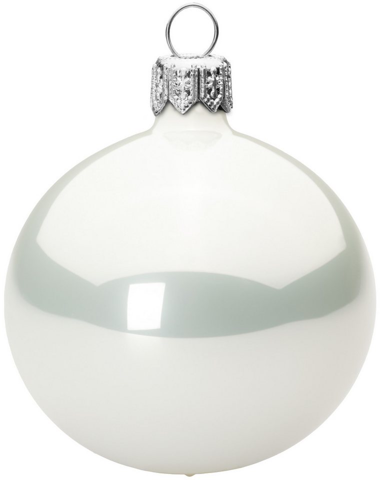 SIKORA Christbaumschmuck Kugeln Essentials aus Glas Hochglanz 6 Farben 3 Größen von SIKORA