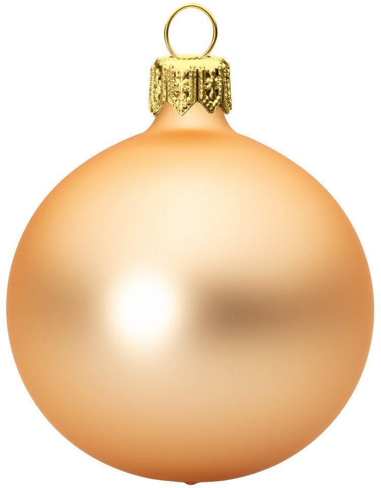 SIKORA Christbaumschmuck traditionelle Premium Kugeln Essentials aus Glas Matt von SIKORA