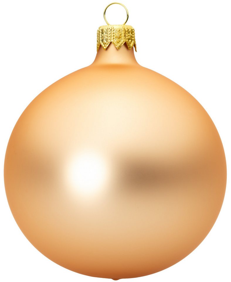 SIKORA Christbaumschmuck traditionelle Premium Kugeln Essentials aus Glas Matt von SIKORA