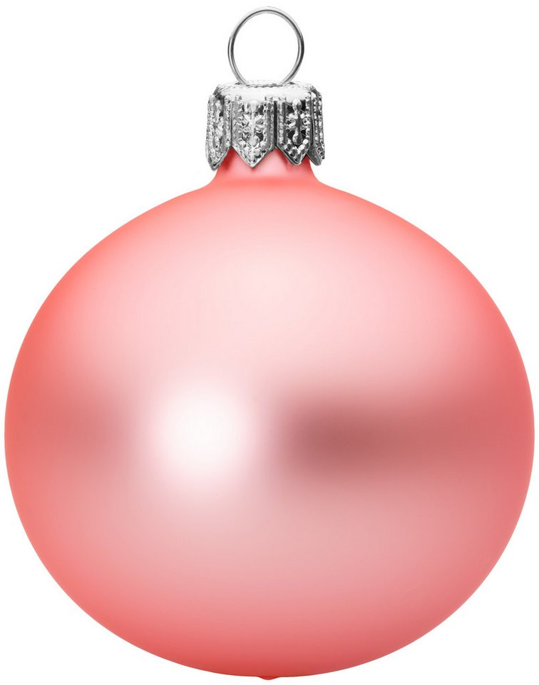 SIKORA Christbaumschmuck traditionelle Premium Kugeln Essentials aus Glas Matt von SIKORA