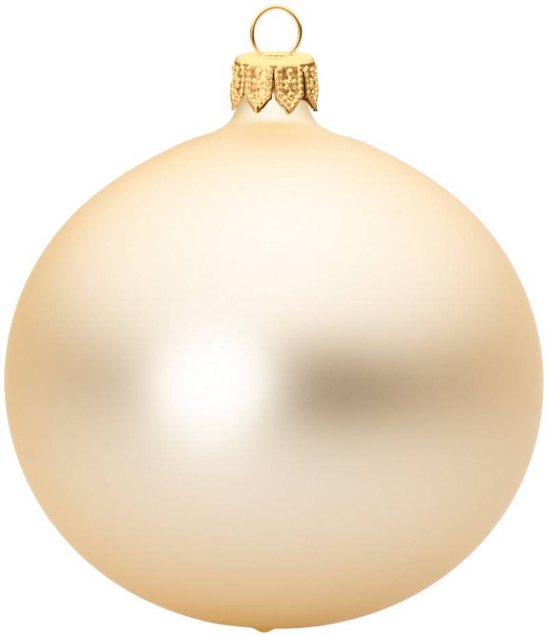 SIKORA Christbaumschmuck traditionelle Premium Kugeln Essentials aus Glas Matt von SIKORA