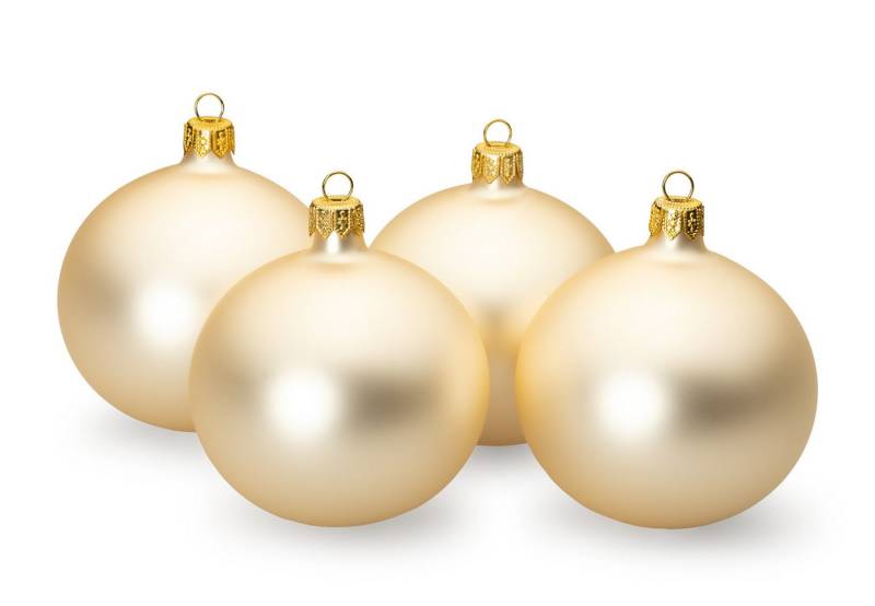 SIKORA Christbaumschmuck traditionelle Premium Kugeln Essentials aus Glas Matt, Besondere Weihnachtskugeln für ein sinnliches Weihnachtsfest von SIKORA