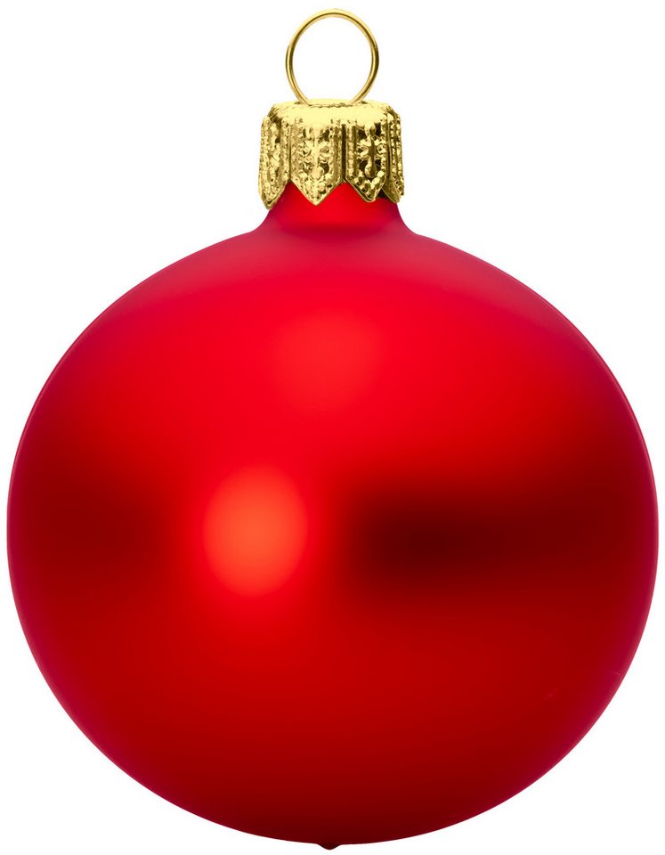 SIKORA Christbaumschmuck traditionelle Premium Kugeln Essentials aus Glas Matt von SIKORA