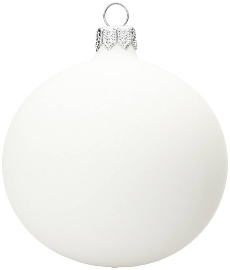 SIKORA Christbaumschmuck traditionelle Premium Kugeln Essentials aus Glas Matt von SIKORA