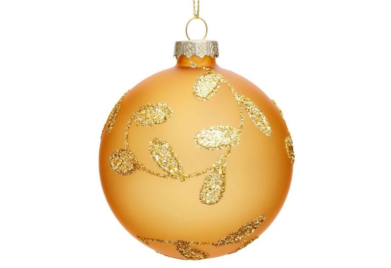 SIKORA Christbaumschmuck Highlights Gold 4er Set Christbaumkugeln aus Glas mit Verzierung, Besondere Weihnachtskugeln für ein sinnliches Weihnachtsfest SIKORA Christbaumschmuck Highlights Gold 4er Set Christbaumkugeln aus Glas mit Verzierung, Besondere Weihnachtskugeln für ein sinnliches Weihnachtsfest von SIKORA