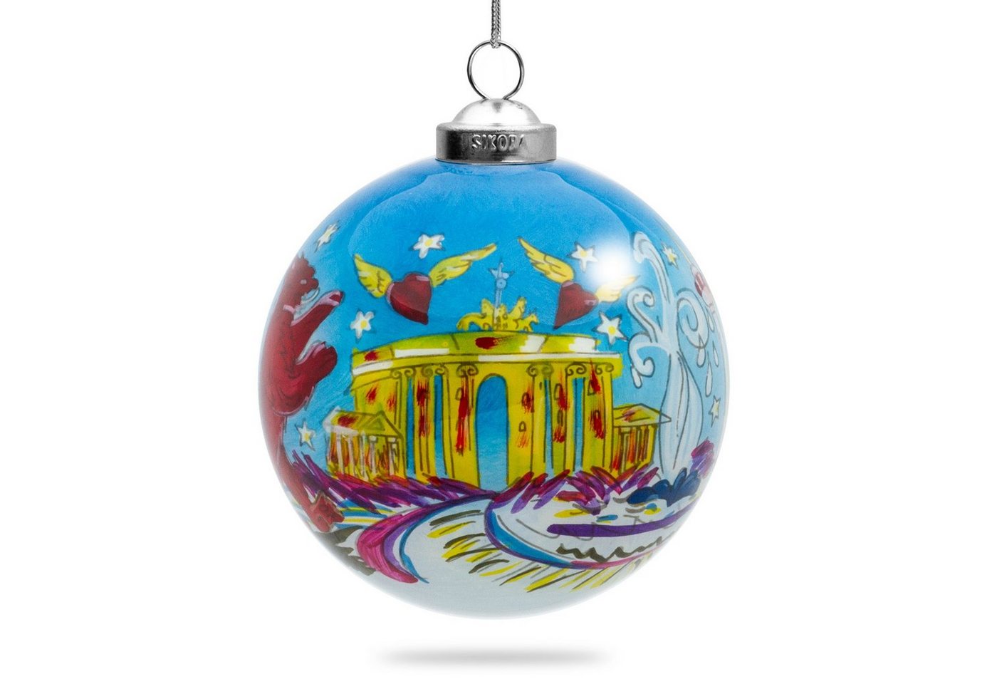 SIKORA Christbaumschmuck K08-B Motiv Stadt Berlin Weihnachtskugel Innenglasmalerei D: 7,5 cm SIKORA Christbaumschmuck K08-B Motiv Stadt Berlin Weihnachtskugel Innenglasmalerei D: 7,5 cm von SIKORA