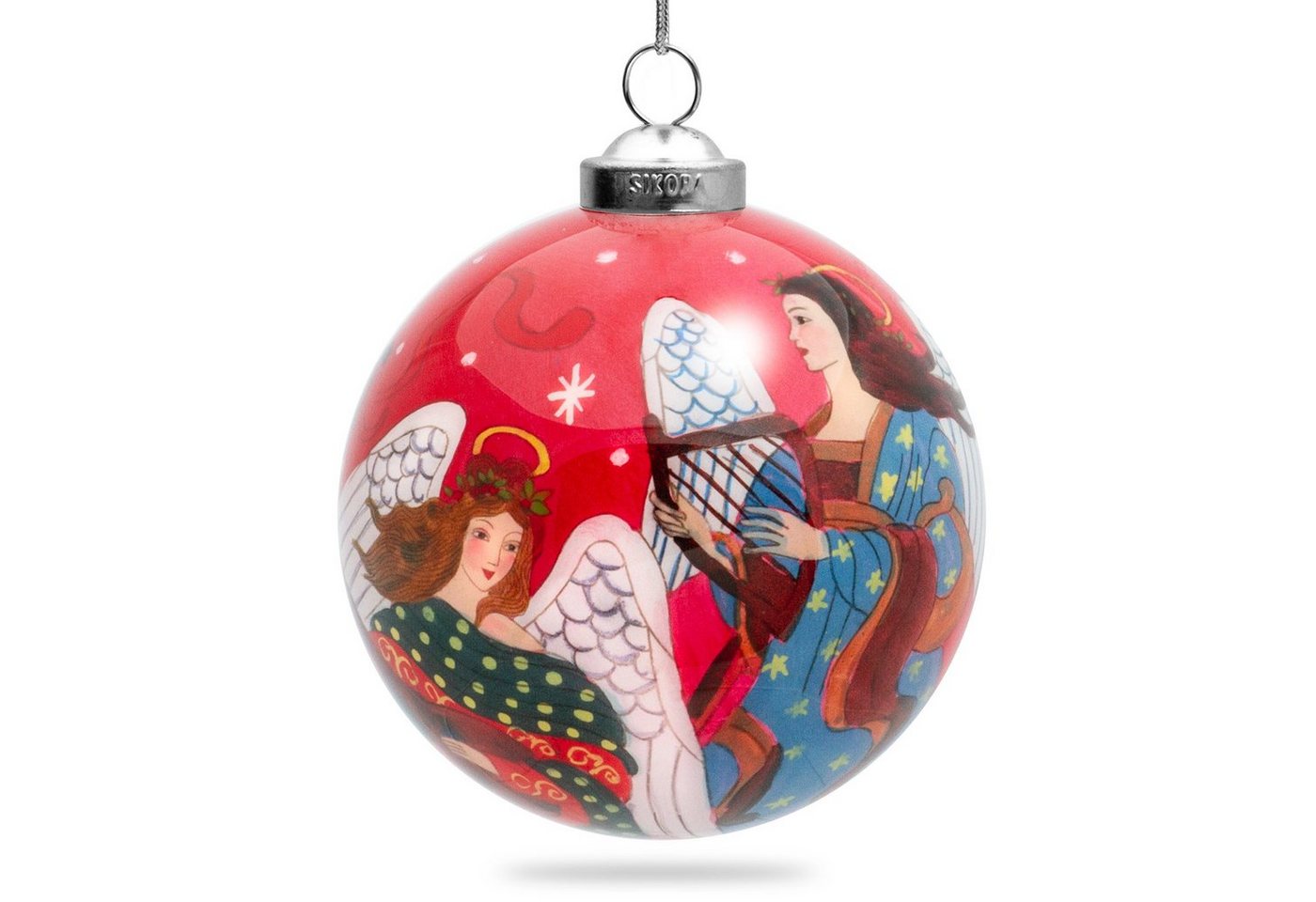 SIKORA Christbaumschmuck SIKORA K08-62 Engel Kapelle Glaskugel Weihnachtskugel Innenglasmalerei D: 7,5 cm SIKORA Christbaumschmuck SIKORA K08-62 Engel Kapelle Glaskugel Weihnachtskugel Innenglasmalerei D: 7,5 cm von SIKORA