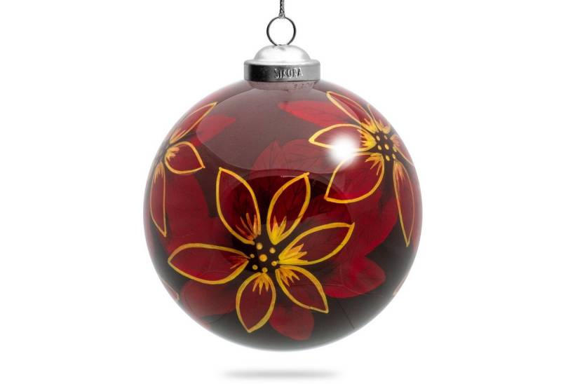 SIKORA Christbaumschmuck SIKORA K10-18 Weihnachtsstern Blüte Glaskugel Weihnachtskugel Innenglasmalerei D: 10 cm SIKORA Christbaumschmuck SIKORA K10-18 Weihnachtsstern Blüte Glaskugel Weihnachtskugel Innenglasmalerei D: 10 cm von SIKORA