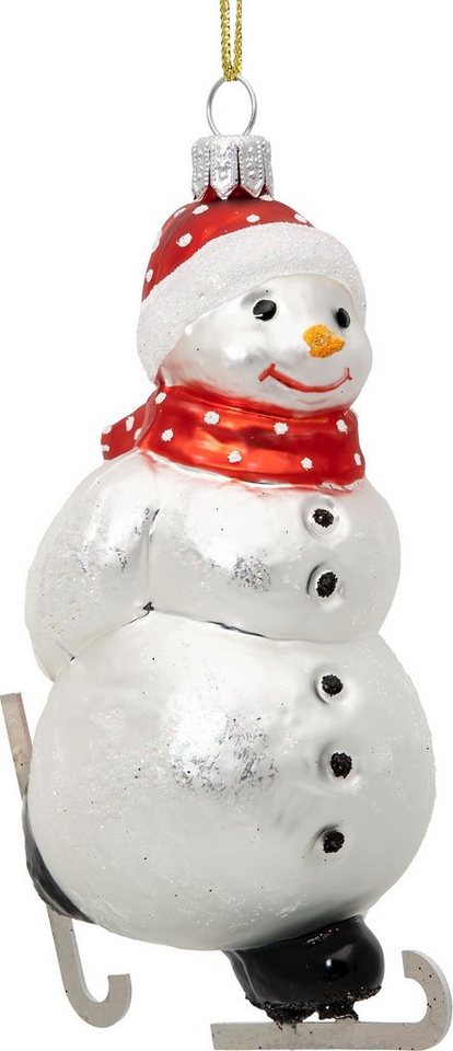 SIKORA Christbaumschmuck Schneemann auf Schlittschuhen Besondere Weihnachtskugel Glas - BS749, Christbaumschmuck - Traditionell, authentisch & außergewöhnlich SIKORA Christbaumschmuck Schneemann auf Schlittschuhen Besondere Weihnachtskugel Glas - BS749, Christbaumschmuck - Traditionell, authentisch & außergewöhnlich von SIKORA