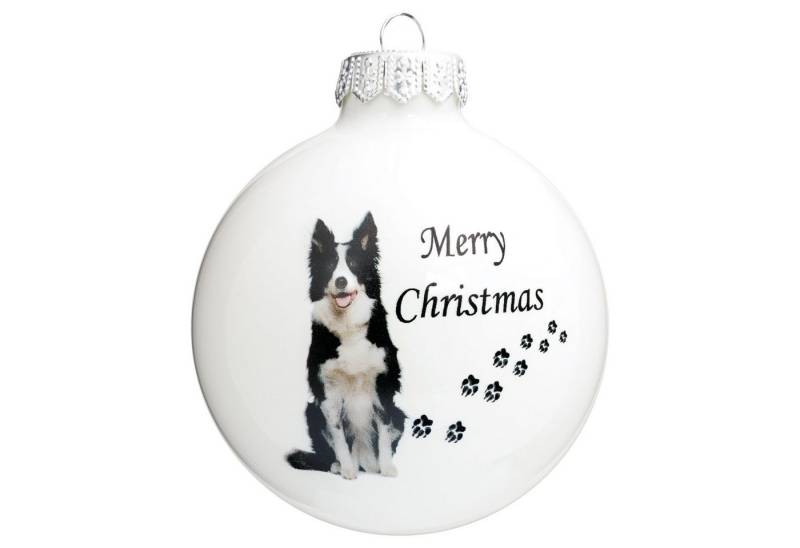SIKORA Christbaumschmuck Weihnachtskugel Glas Ornament Print Motiv Hund verschiedene Rassen, hochwertig & detailreich - das perfekte Geschenk für Hundefreunde von SIKORA