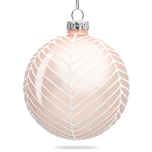 SIKORA Highlights 4er Set ausgefallene Christbaumkugeln aus Glas Rosa, Farbe/Modell:Modell New York rosa, Höhe in cm:8 cm von SIKORA