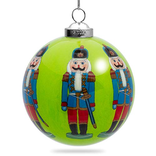 SIKORA K08-25 Nussknacker Glaskugel Weihnachtskugel Innenglasmalerei D: 7,5 cm von SIKORA