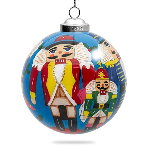 SIKORA K10-15 Nussknacker Glaskugel Weihnachtskugel Innenglasmalerei D: 10 cm SIKORA K10-15 Nussknacker Glaskugel Weihnachtskugel Innenglasmalerei D: 10 cm von SIKORA