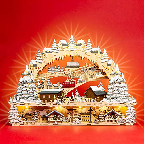 SIKORA LB45 Traumhafter XXL LED Holz Schwibbogen SKIHÜTTE MIT BERGBAHN UND WEIHNACHTSDORF Inclusive Trafo SIKORA LB45 Traumhafter XXL LED Holz Schwibbogen SKIHÜTTE MIT BERGBAHN UND WEIHNACHTSDORF Inclusive Trafo von SIKORA