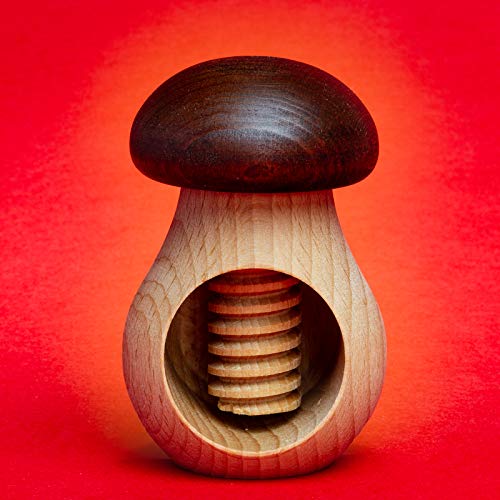 SIKORA NK-P Nussknacker aus Buchen Holz als Pilz Figur mit Schraubgewinde für Walnüsse, Farbe/Modell:02 Braunkappe SIKORA NK-P Nussknacker aus Buchen Holz als Pilz Figur mit Schraubgewinde für Walnüsse, Farbe/Modell:02 Braunkappe von SIKORA