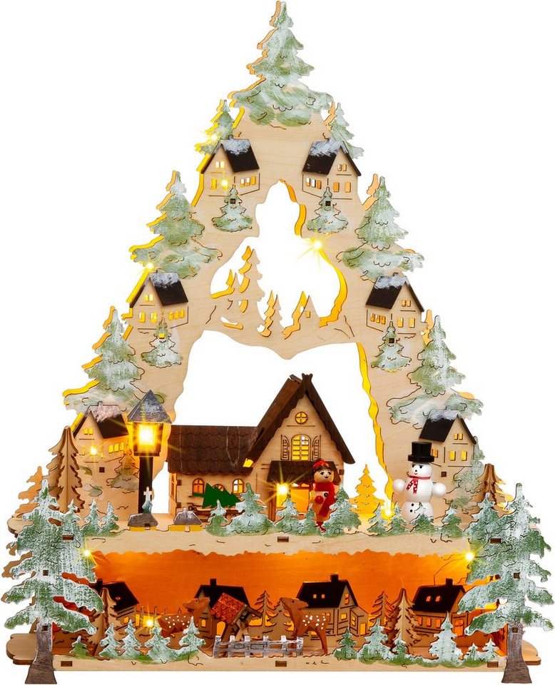 SIKORA Schwibbogen LB67 in Baumform Winterdorf mit LED Beleuchtung SIKORA Schwibbogen LB67 in Baumform Winterdorf mit LED Beleuchtung von SIKORA