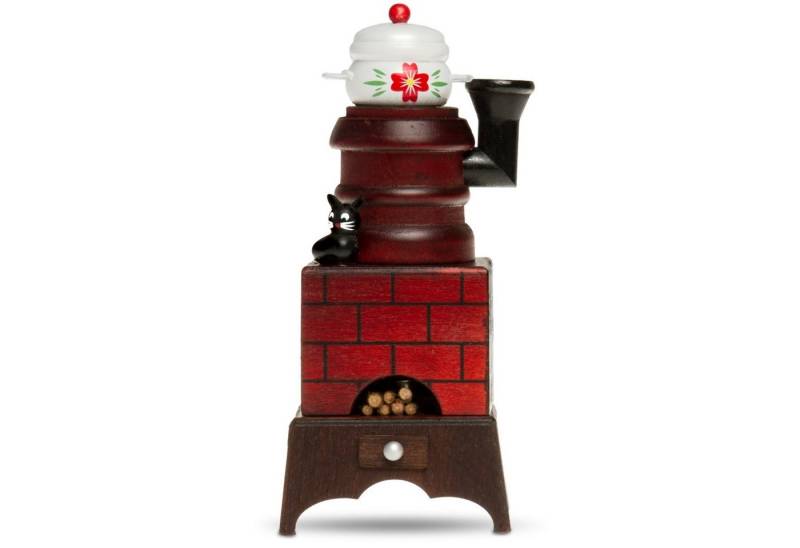 SIKORA Weihnachtsfigur SIKORA RM-E Räuchermännchen aus Holz Räucherofen mit Katze von SIKORA