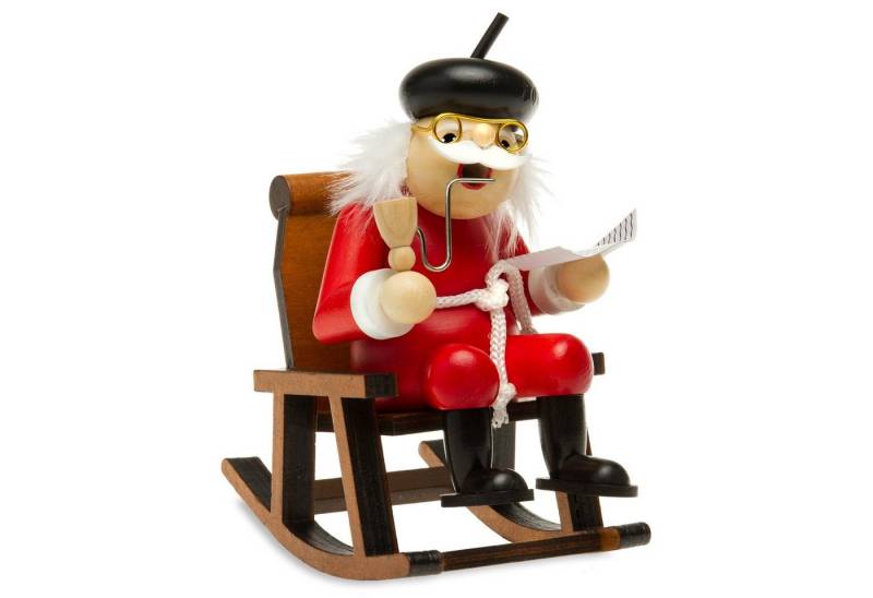 SIKORA Weihnachtsfigur SIKORA RM-F Räuchermännchen aus Holz Oma oder Opa im Schaukelstuhl von SIKORA