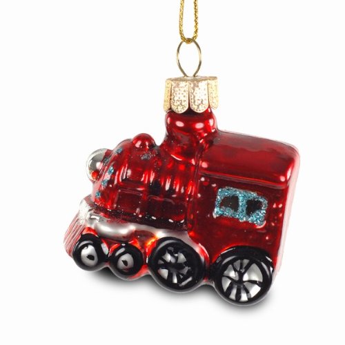 Sikora BS224 Christbaumschmuck Glas Ornament/LOKOMOTIVE - H:6cm von SIKORA